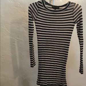 Stripe fitted dress